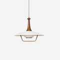 Vionne Suspension en bois et blanc style milieu du siècle - Neutralighting