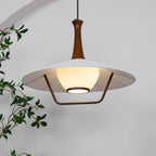 Vionne Suspension en bois et blanc style milieu du siècle - Neutralighting