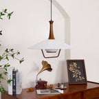 Vionne Suspension en bois et blanc style milieu du siècle - Neutralighting