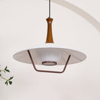 Vionne Suspension en bois et blanc style milieu du siècle - Neutralighting