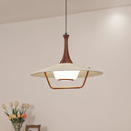 Vionne Suspension en bois et blanc style milieu du siècle - Neutralighting