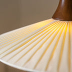 Vionne Suspension en bois et blanc style milieu du siècle - Neutralighting