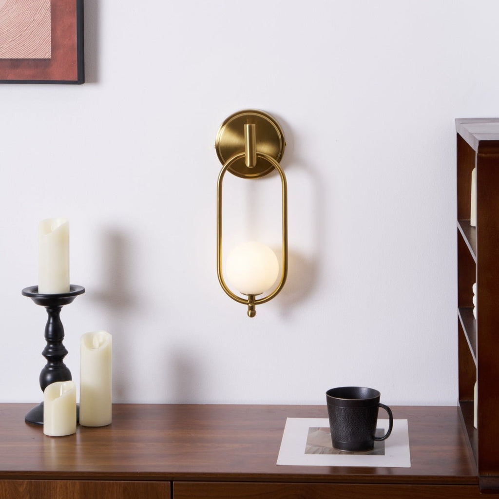 Cumirisra Moderne Minimaliste Laiton Verre Applique Lumière - Neutralighting
