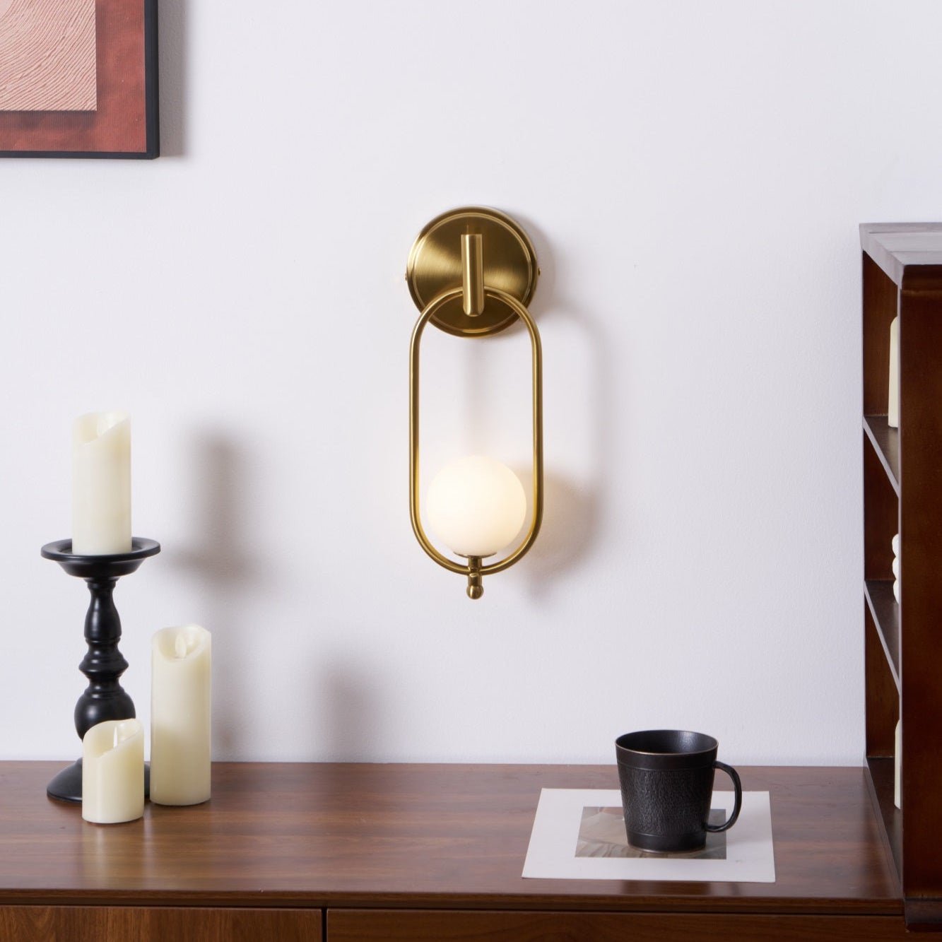 Cumirisra Moderne Minimaliste Laiton Verre Applique Lumière - Neutralighting