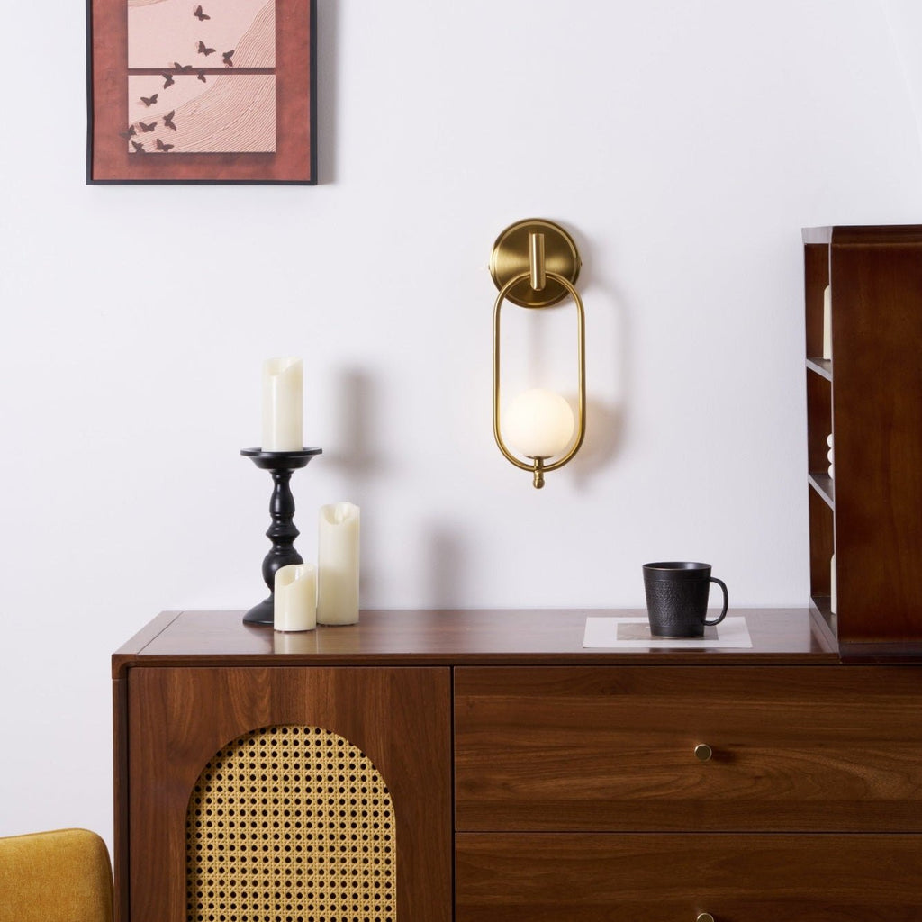 Cumirisra Moderne Minimaliste Laiton Verre Applique Lumière - Neutralighting