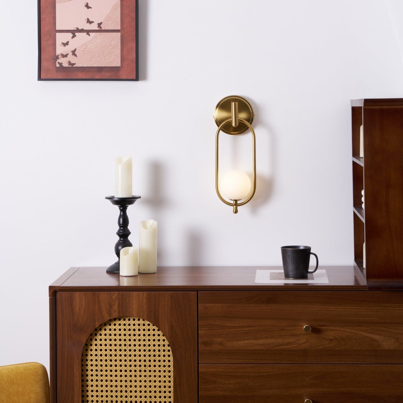 Cumirisra Moderne Minimaliste Laiton Verre Applique Lumière - Neutralighting