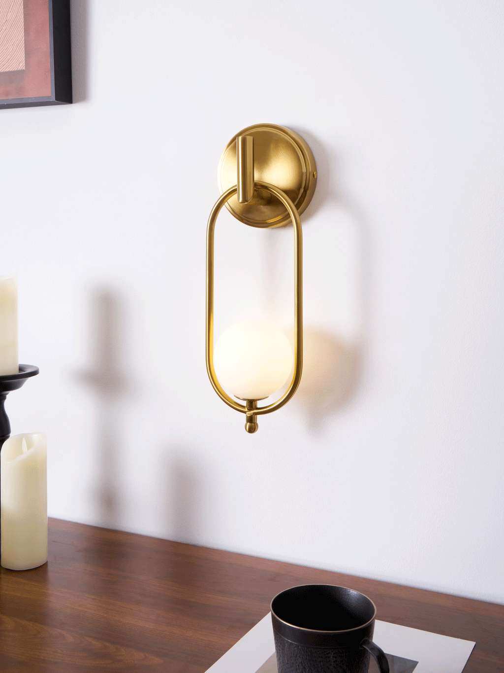 Cumirisra Moderne Minimaliste Laiton Verre Applique Lumière - Neutralighting