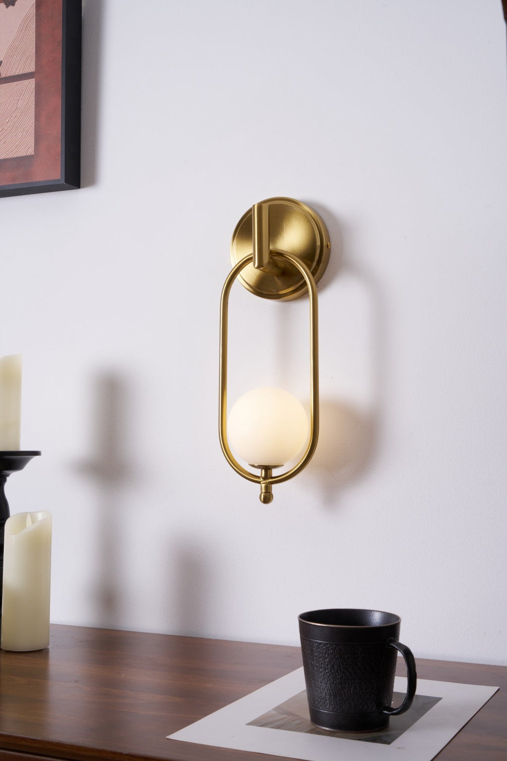 Cumirisra Moderne Minimaliste Laiton Verre Applique Lumière - Neutralighting