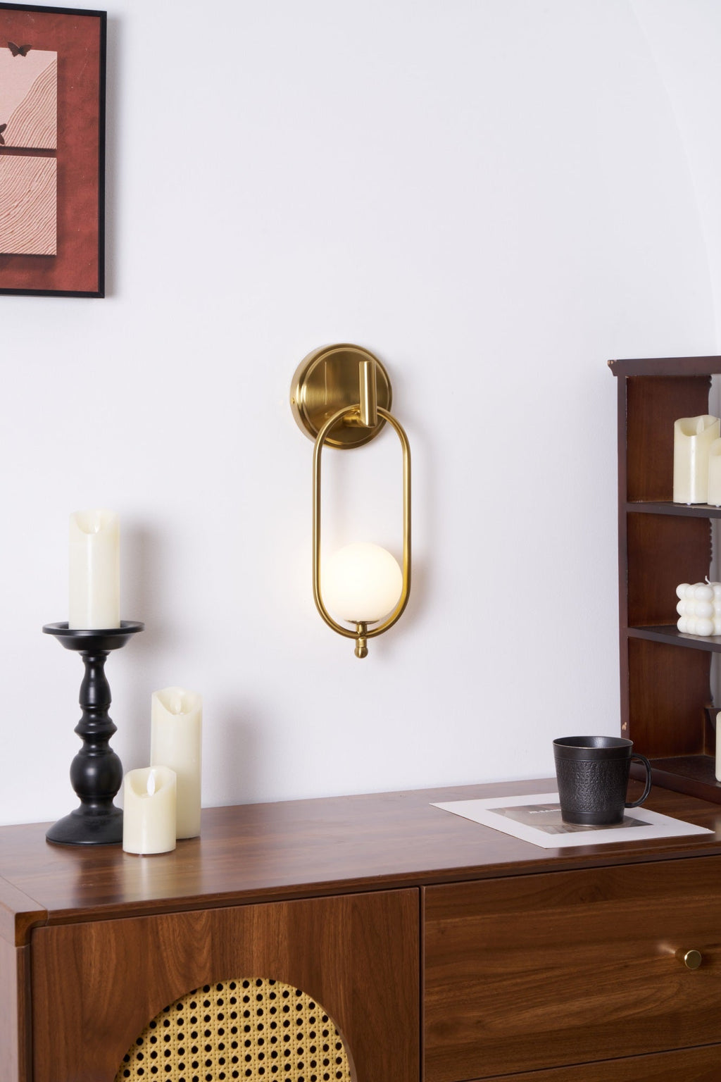 Cumirisra Moderne Minimaliste Laiton Verre Applique Lumière - Neutralighting