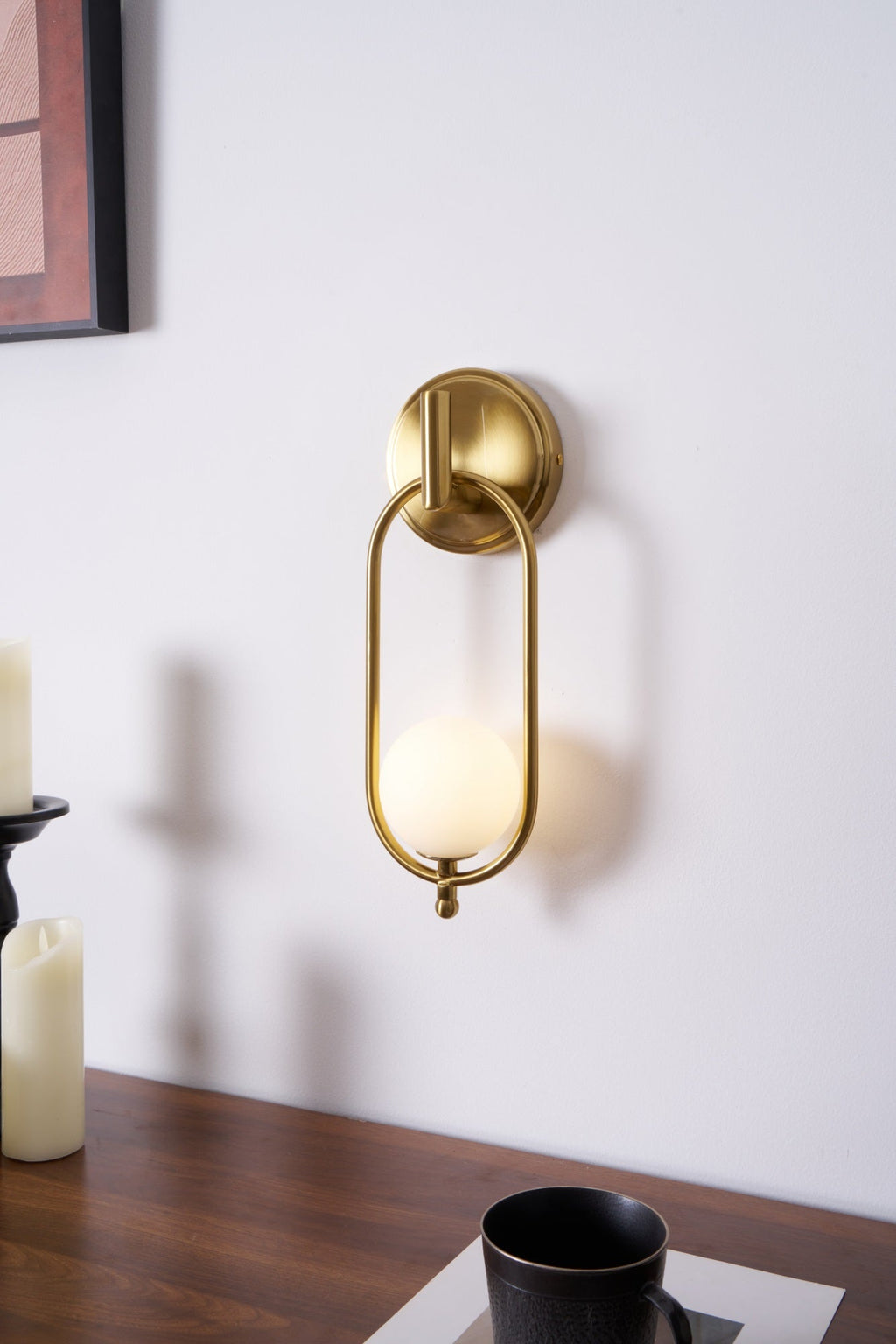 Cumirisra Moderne Minimaliste Laiton Verre Applique Lumière - Neutralighting