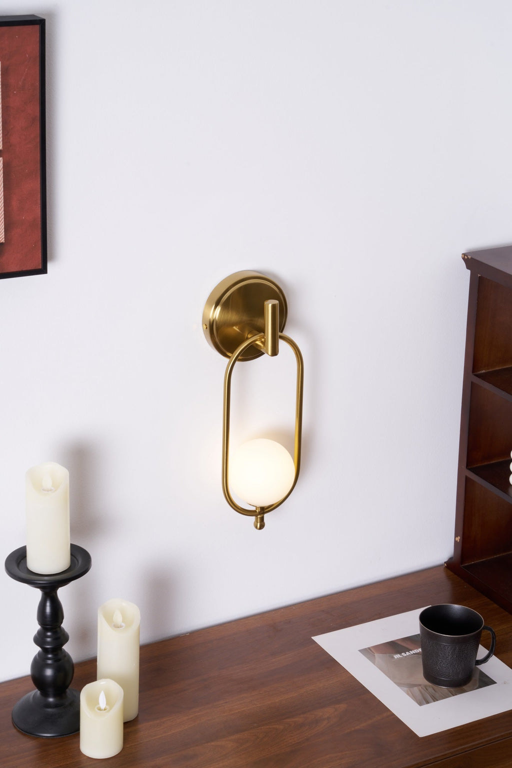 Cumirisra Moderne Minimaliste Laiton Verre Applique Lumière - Neutralighting