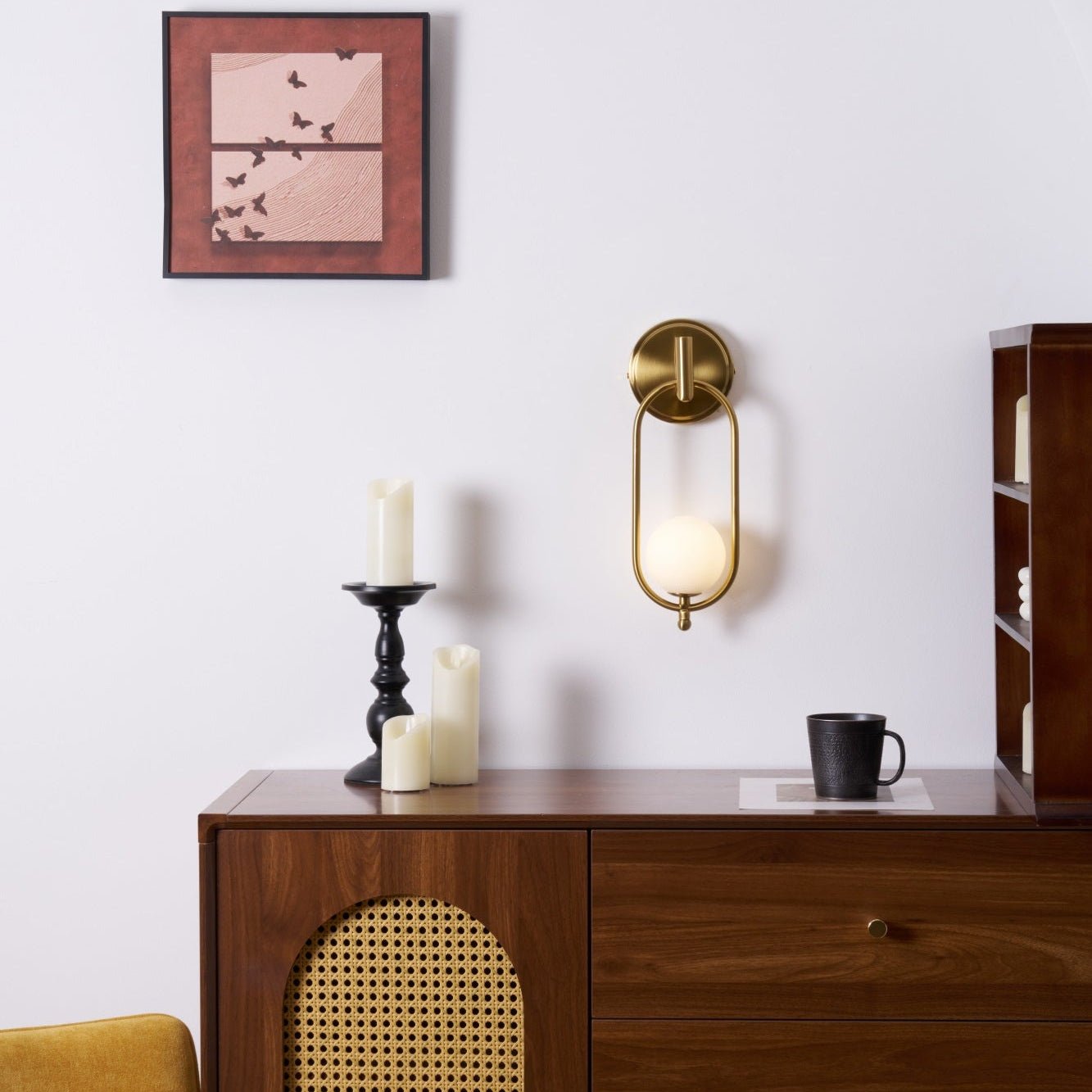 Cumirisra Moderne Minimaliste Laiton Verre Applique Lumière - Neutralighting