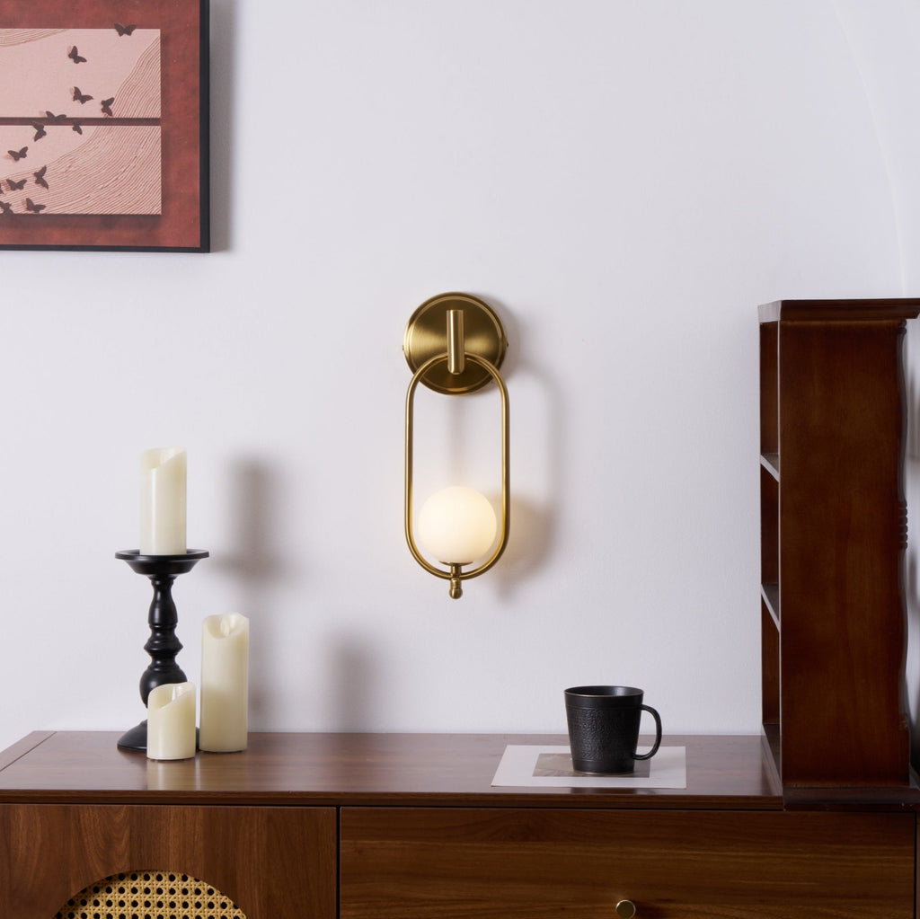 Cumirisra Moderne Minimaliste Laiton Verre Applique Lumière - Neutralighting