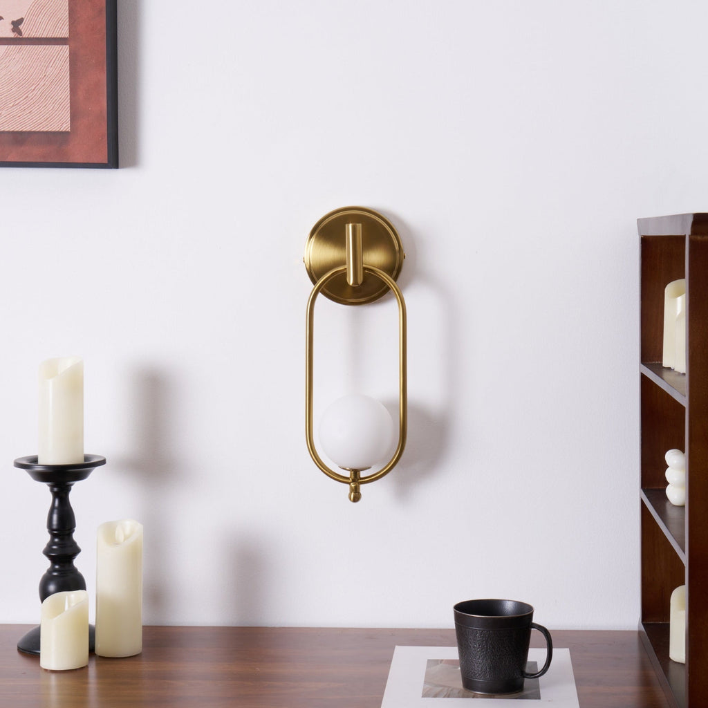 Cumirisra Moderne Minimaliste Laiton Verre Applique Lumière - Neutralighting