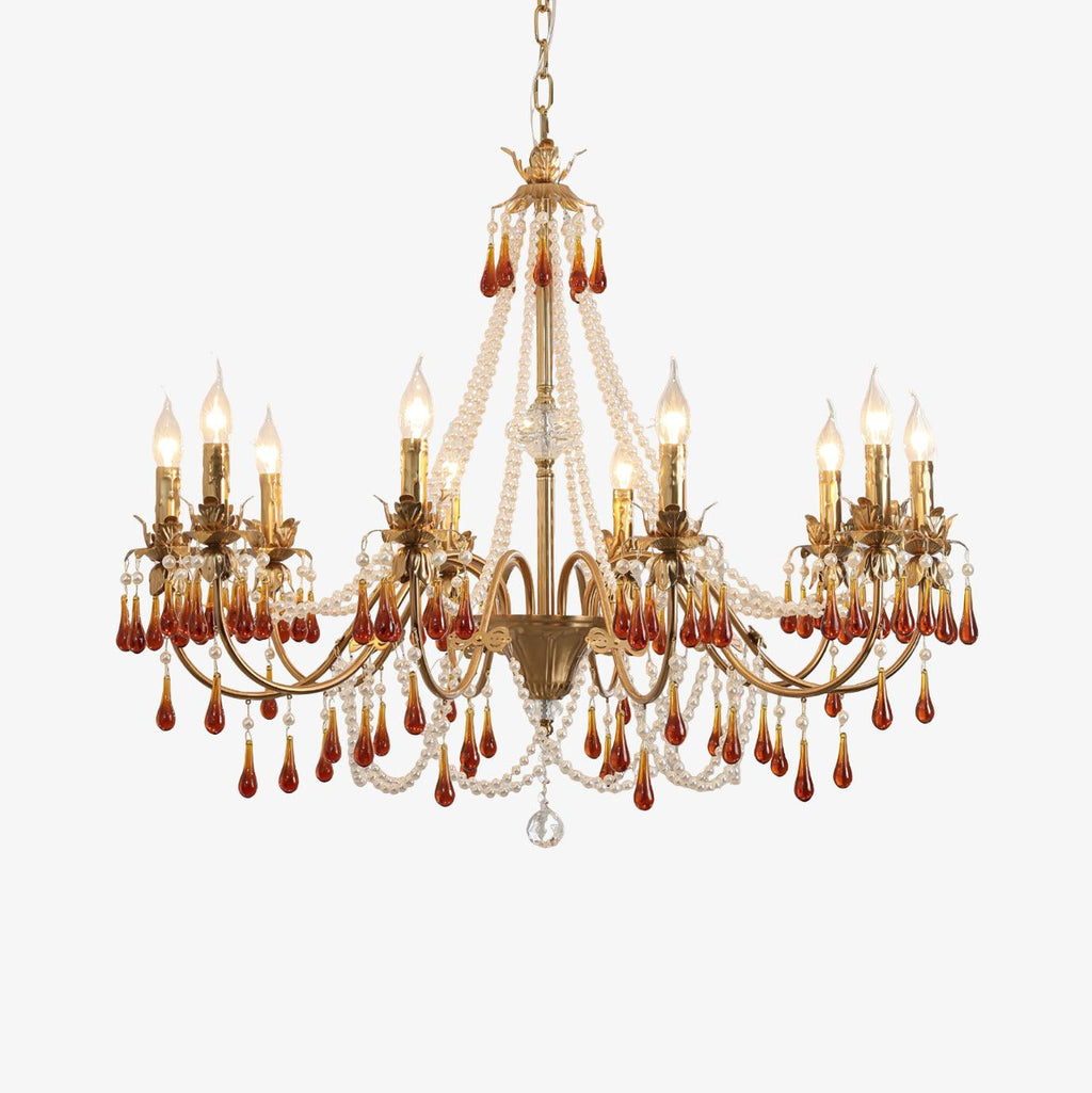 Ormirara Chandelier Cristal Ambre Luxe Postmoderne - Neutralighting