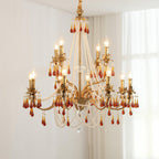 Ormirara Chandelier Cristal Ambre Luxe Postmoderne - Neutralighting