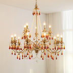 Ormirara Chandelier Cristal Ambre Luxe Postmoderne - Neutralighting