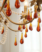 Ormirara Chandelier Cristal Ambre Luxe Postmoderne - Neutralighting