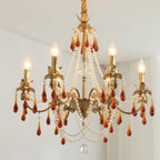Ormirara Chandelier Cristal Ambre Luxe Postmoderne - Neutralighting