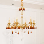 Ormirara Chandelier Cristal Ambre Luxe Postmoderne - Neutralighting