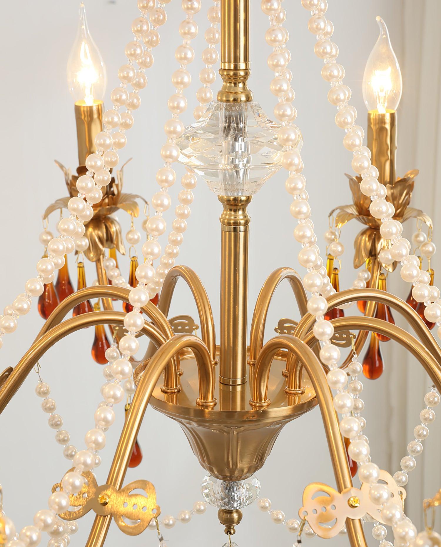 Ormirara Chandelier Cristal Ambre Luxe Postmoderne - Neutralighting