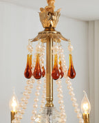 Ormirara Chandelier Cristal Ambre Luxe Postmoderne - Neutralighting