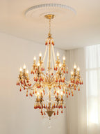 Ormirara Chandelier Cristal Ambre Luxe Postmoderne - Neutralighting