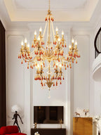 Ormirara Chandelier Cristal Ambre Luxe Postmoderne - Neutralighting