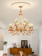 Ormirara Chandelier Cristal Ambre Luxe Postmoderne - Neutralighting