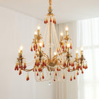 Ormirara Chandelier Cristal Ambre Luxe Postmoderne - Neutralighting