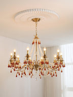 Ormirara Chandelier Cristal Ambre Luxe Postmoderne - Neutralighting