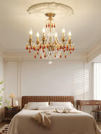 Ormirara Chandelier Cristal Ambre Luxe Postmoderne - Neutralighting