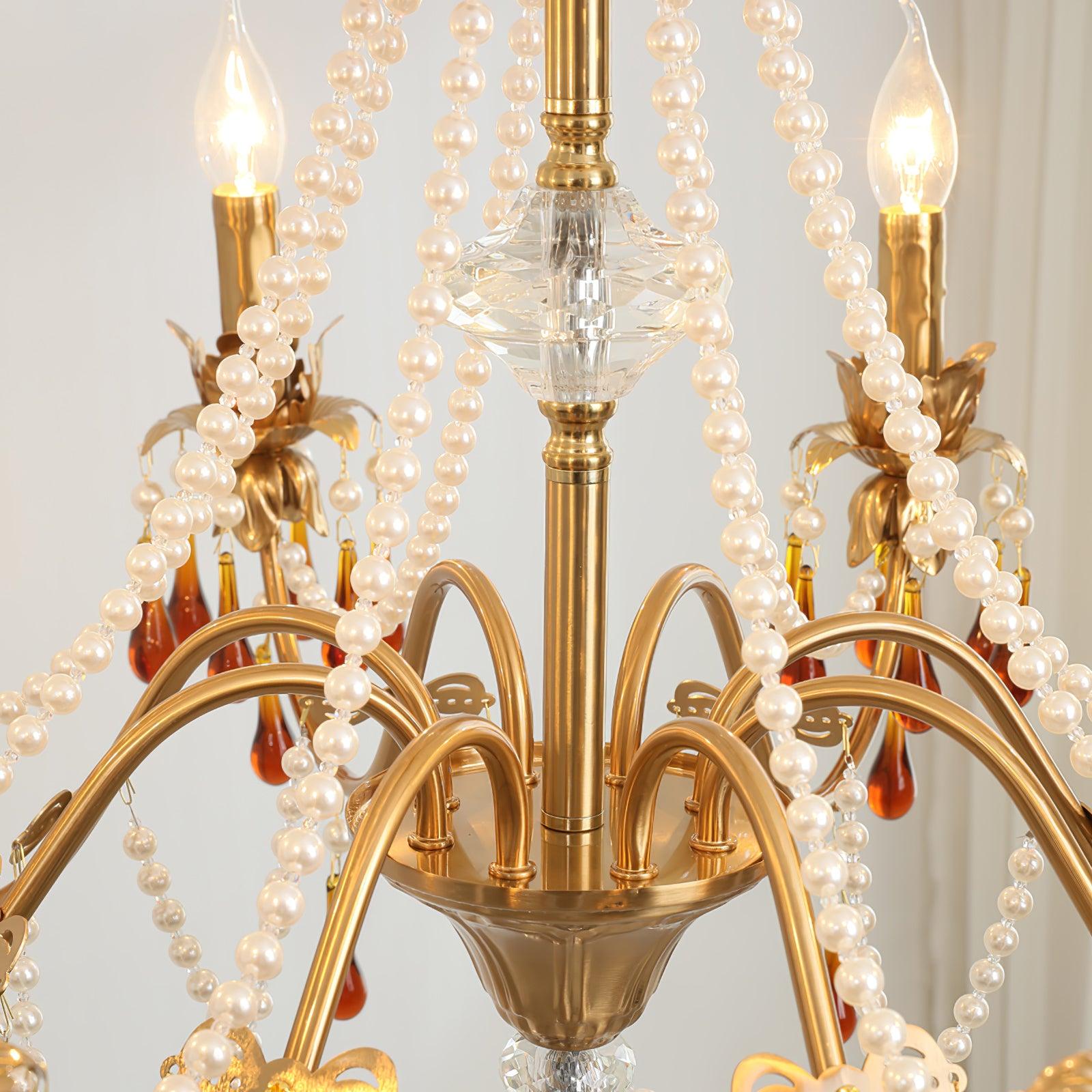 Ormirara Chandelier Cristal Ambre Luxe Postmoderne - Neutralighting