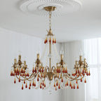 Ormirara Chandelier Cristal Ambre Luxe Postmoderne - Neutralighting