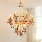 Ormirara Chandelier Cristal Ambre Luxe Postmoderne - Neutralighting