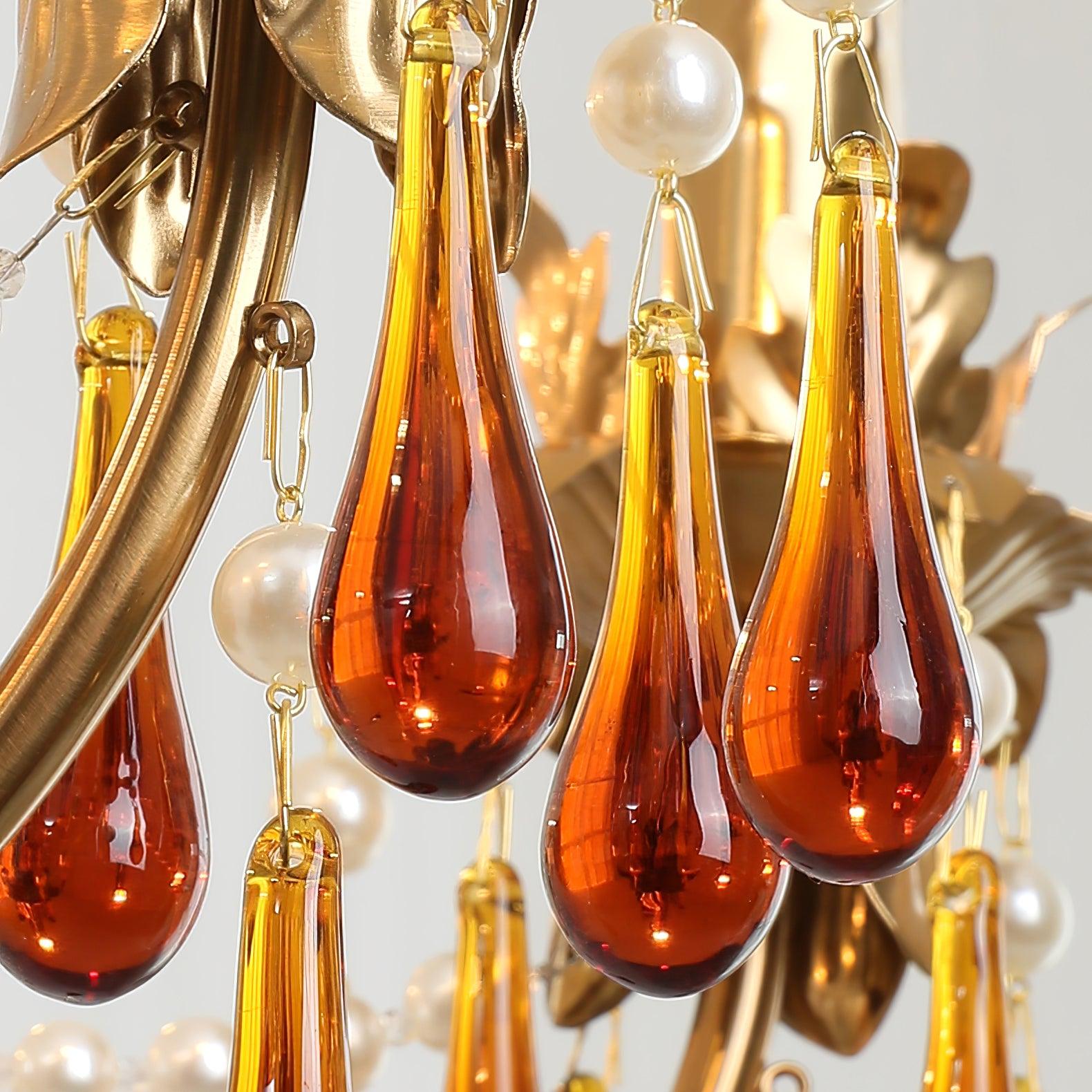 Ormirara Chandelier Cristal Ambre Luxe Postmoderne - Neutralighting