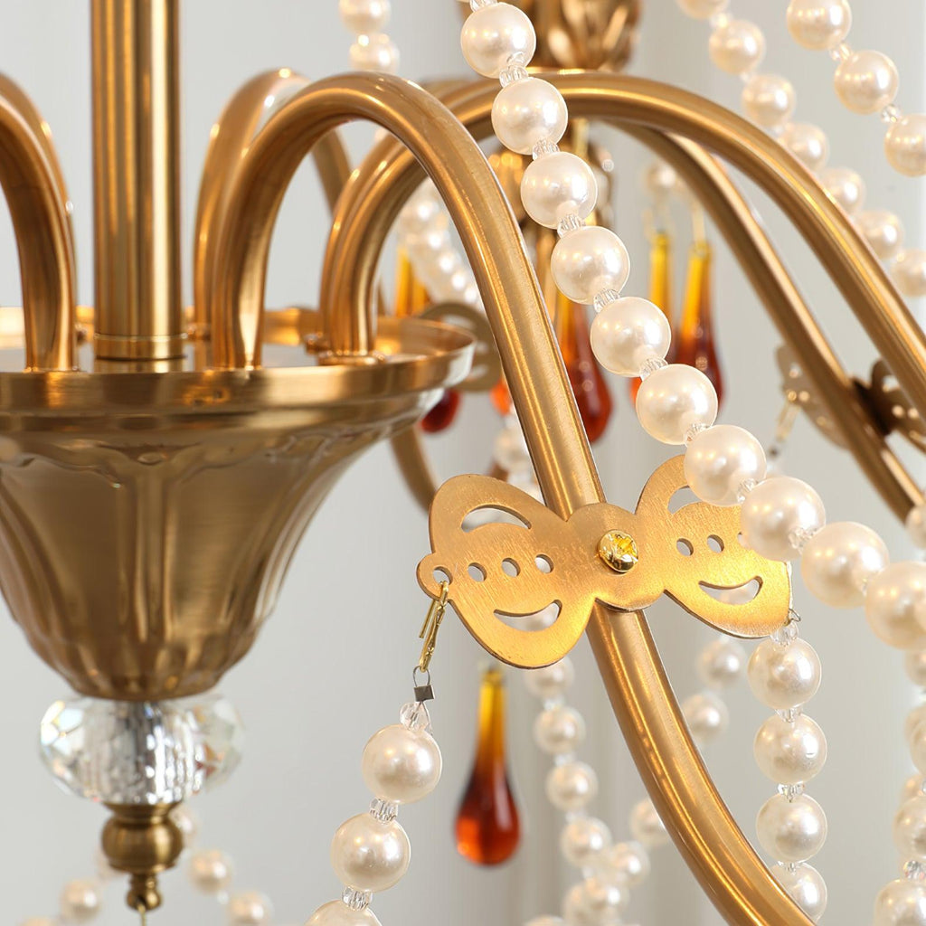 Ormirara Chandelier Cristal Ambre Luxe Postmoderne - Neutralighting