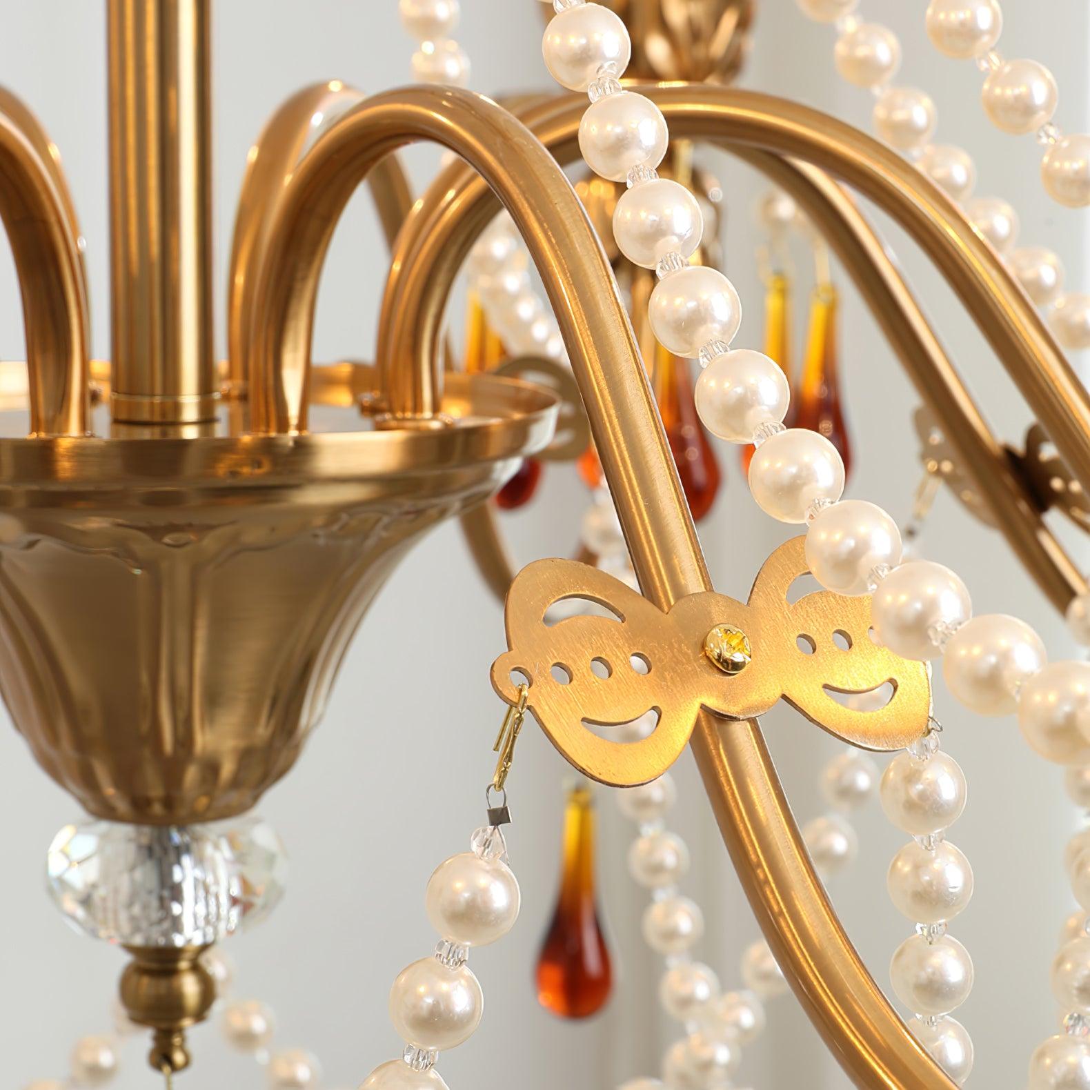 Ormirara Chandelier Cristal Ambre Luxe Postmoderne - Neutralighting
