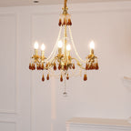 Ormirara Chandelier Cristal Ambre Luxe Postmoderne - Neutralighting