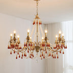 Ormirara Chandelier Cristal Ambre Luxe Postmoderne - Neutralighting