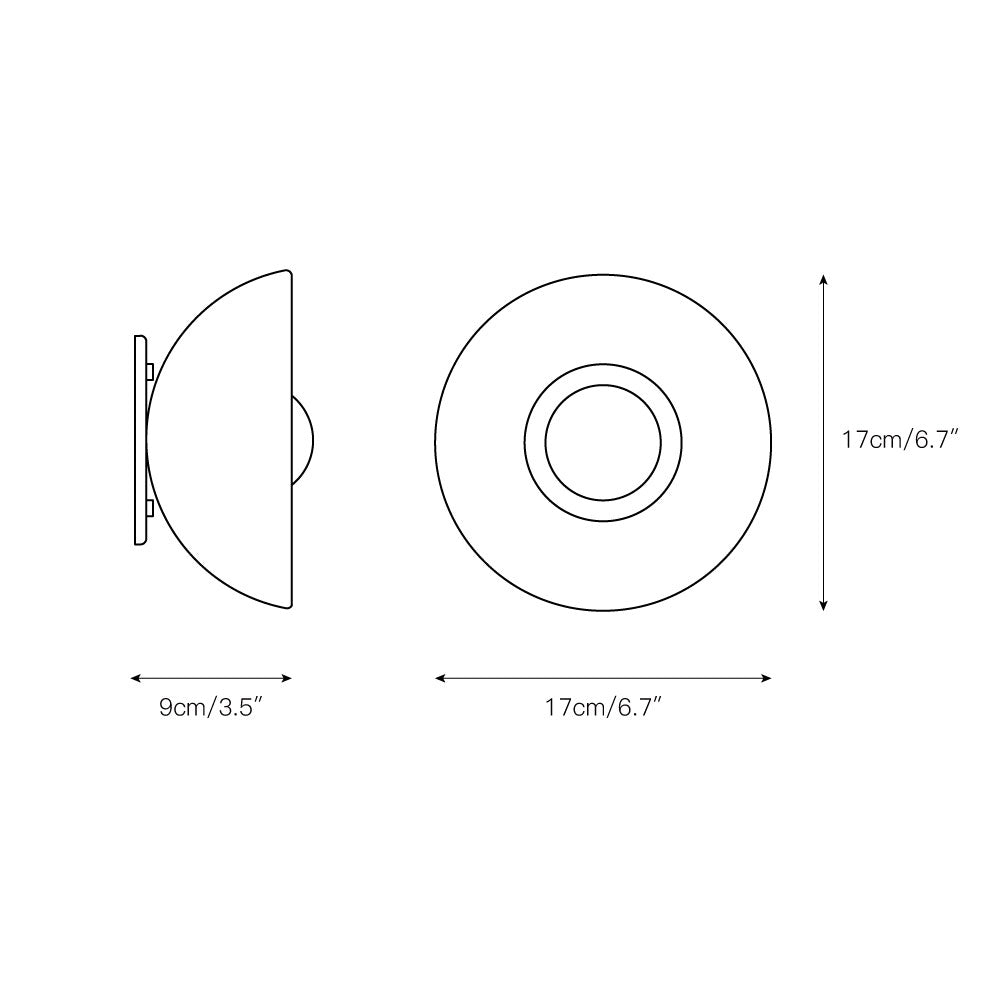 Ildvuvyo Surface Moderne Minimaliste Verre Métal Applique Murale - Neutralighting