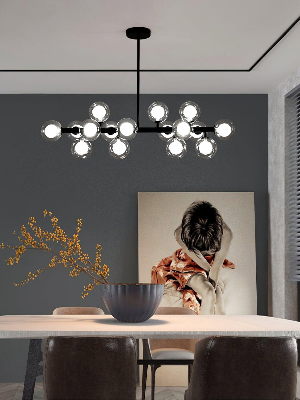 Lustra Chandelier en Verre et Minimaliste - Neutralighting