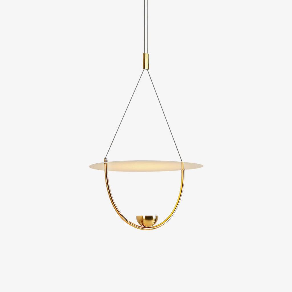 Vecaros Moderne Minimaliste Disque Pendentif Lampe - Neutralighting