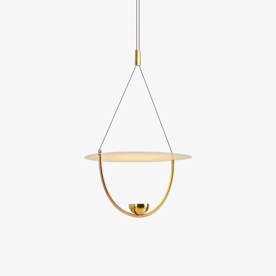 Vecaros Moderne Minimaliste Disque Pendentif Lampe - Neutralighting