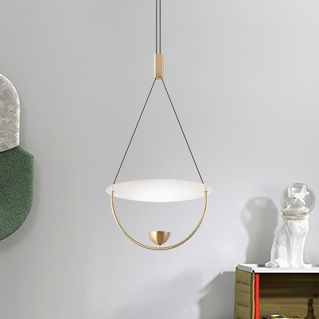 Vecaros Moderne Minimaliste Disque Pendentif Lampe - Neutralighting