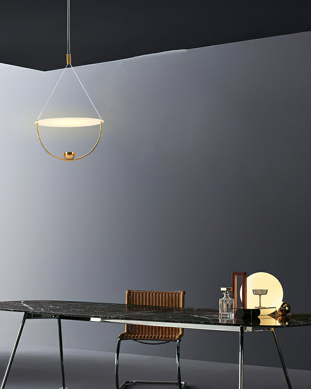Vecaros Moderne Minimaliste Disque Pendentif Lampe - Neutralighting