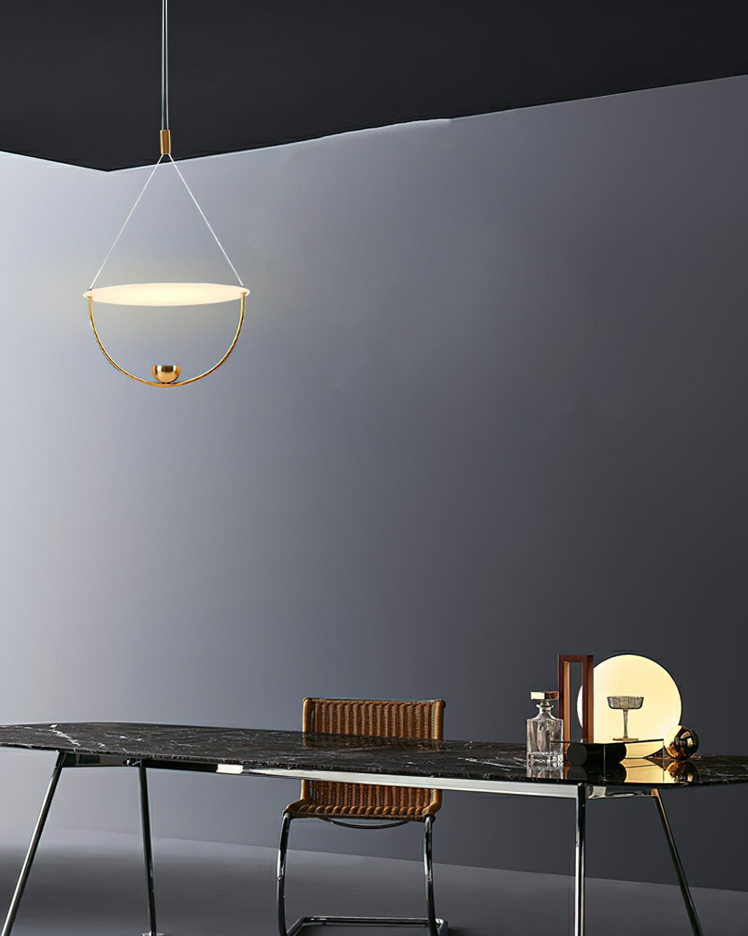 Vecaros Moderne Minimaliste Disque Pendentif Lampe - Neutralighting
