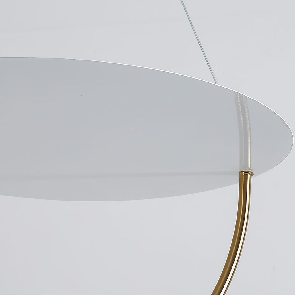 Vecaros Moderne Minimaliste Disque Pendentif Lampe - Neutralighting