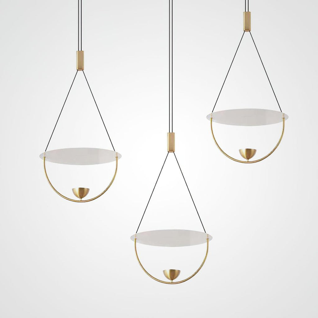 Vecaros Moderne Minimaliste Disque Pendentif Lampe - Neutralighting