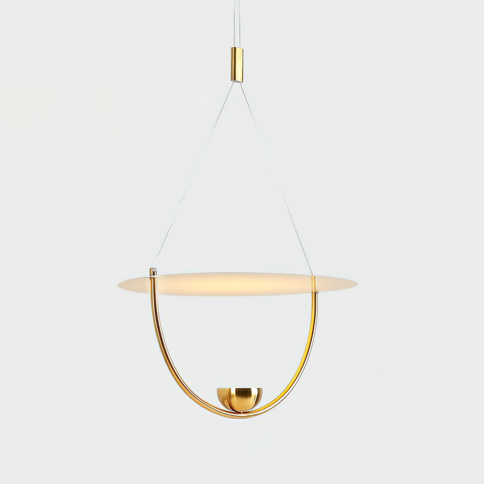 Vecaros Moderne Minimaliste Disque Pendentif Lampe - Neutralighting